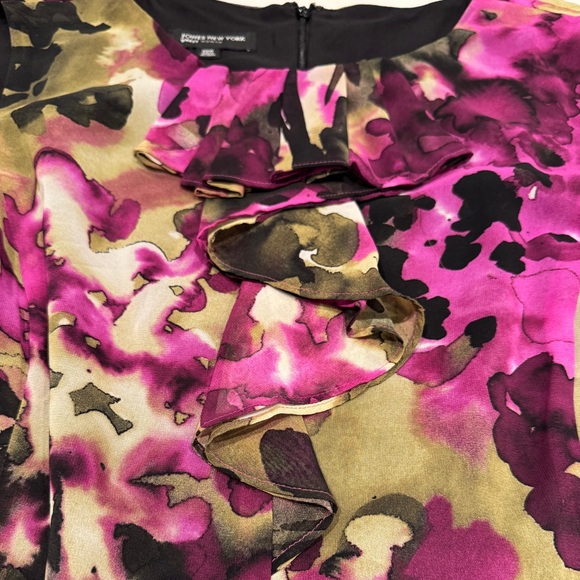 Jones New York Black and Pink Watercolor Women's Sleeveless Dress Size 20W NWOT - Picture 3 of 8